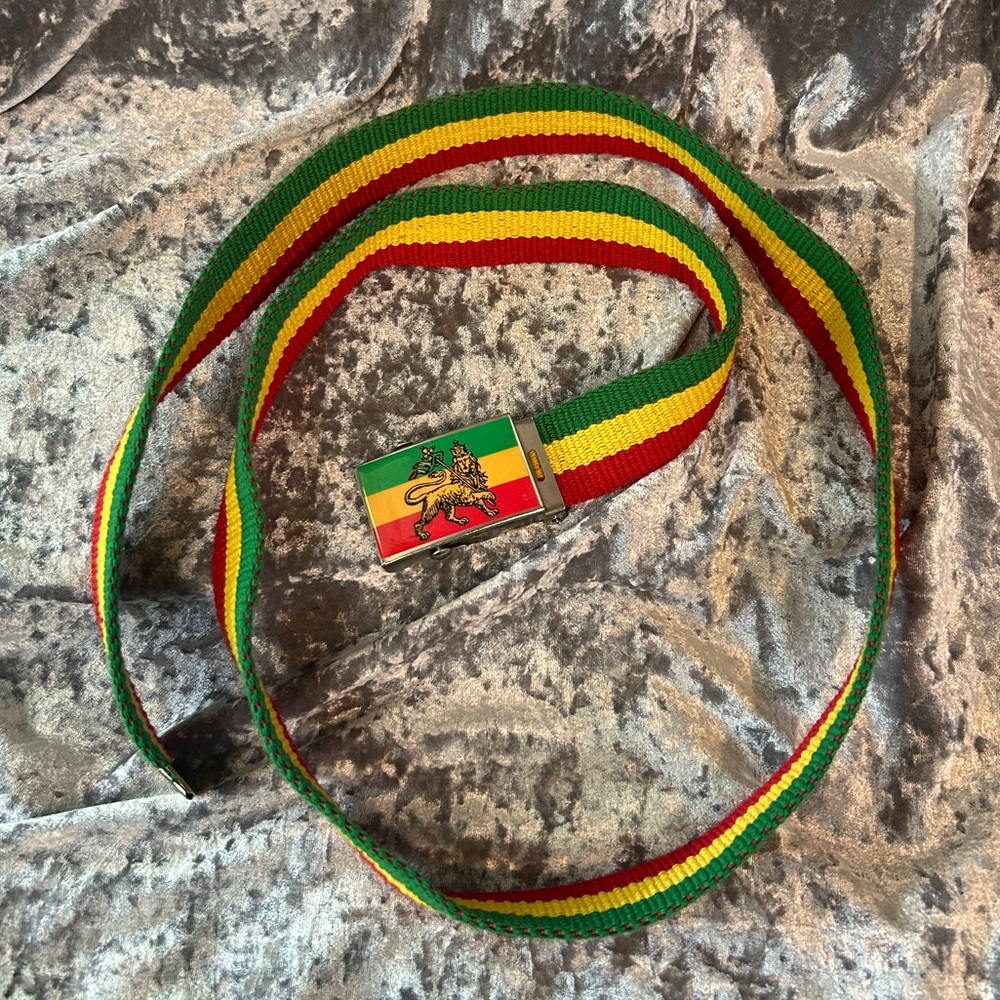 VTG RASTAFARI FLAG BELT - Picture 1 of 3